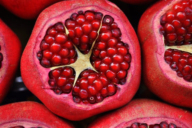 pomegranate cut in half_pomegranate in crete_elissos