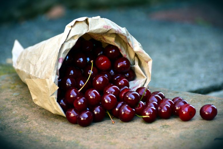 sour cherries in a bag_sour cherries in crete_elissos