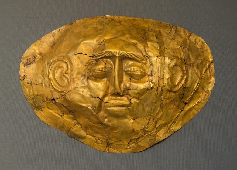 mycenaean funeral mask_history tours in crete_elissos