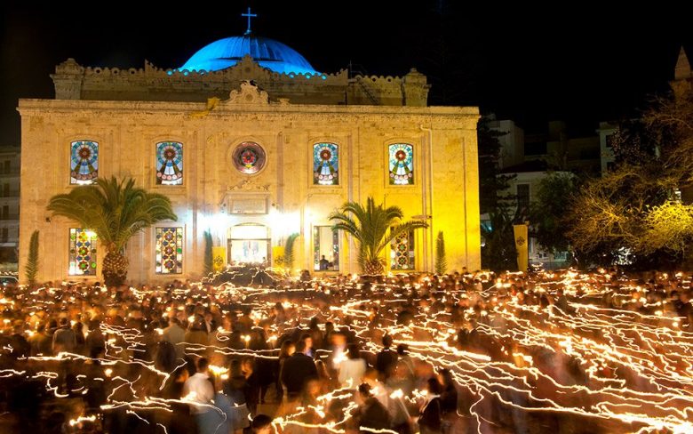 church in crete during easter - greek orthodox easter in crete