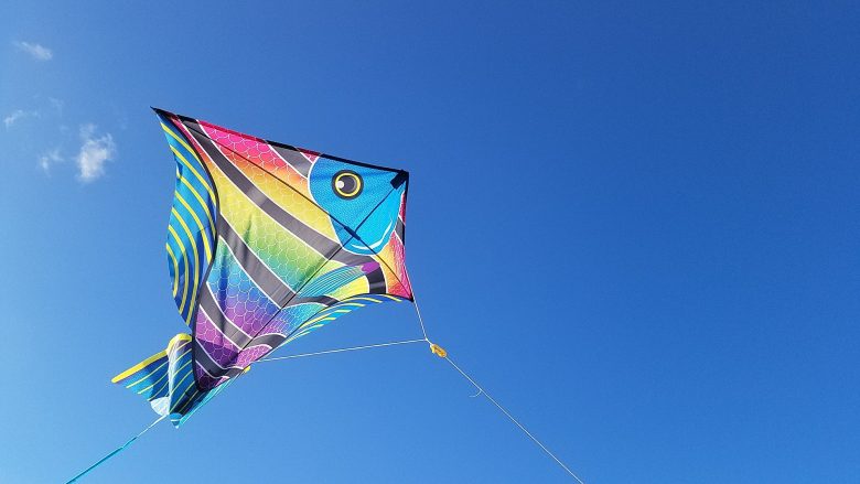 Flying a kite on Ash Monday